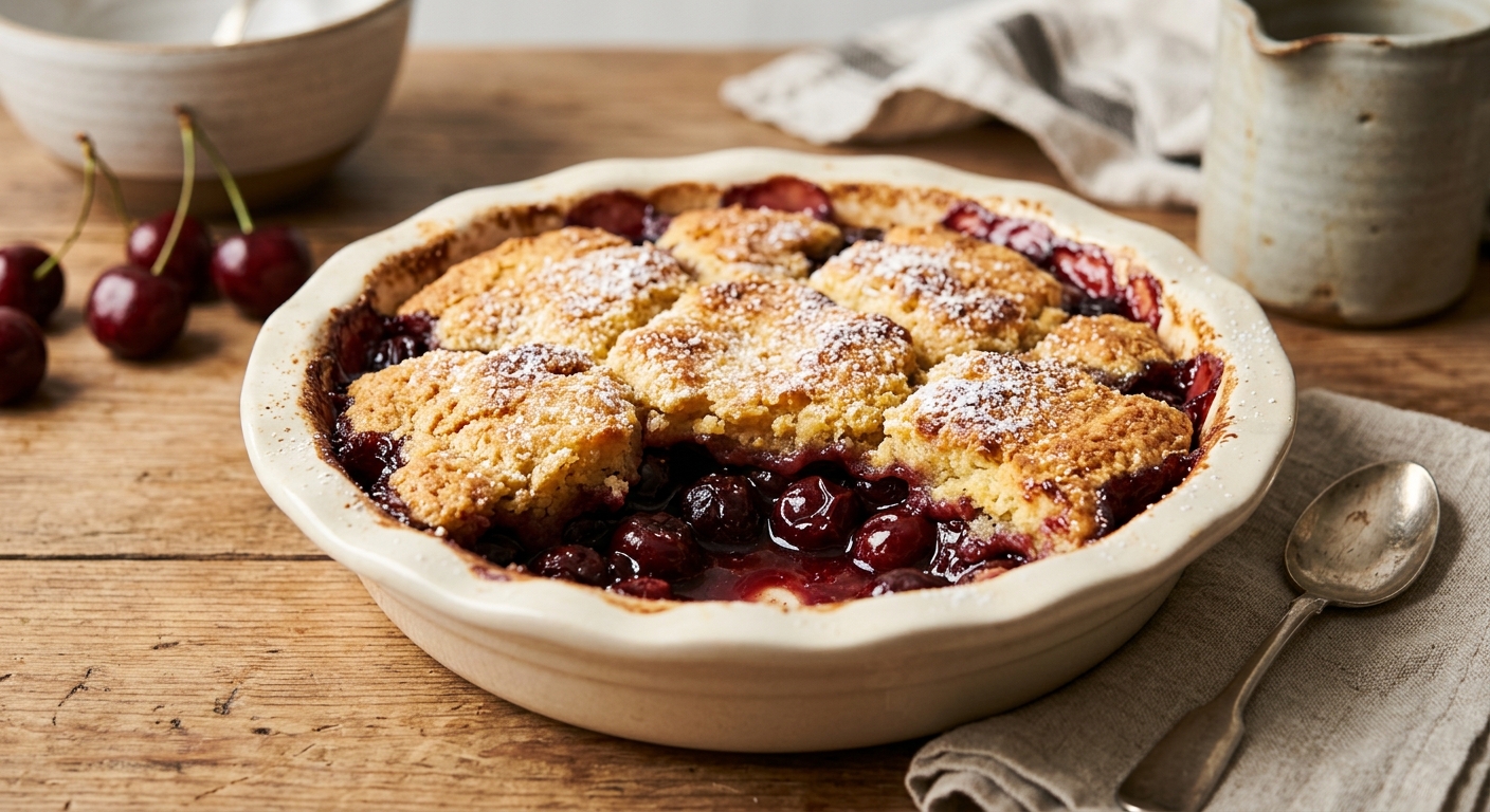 Cobbler aux cerises