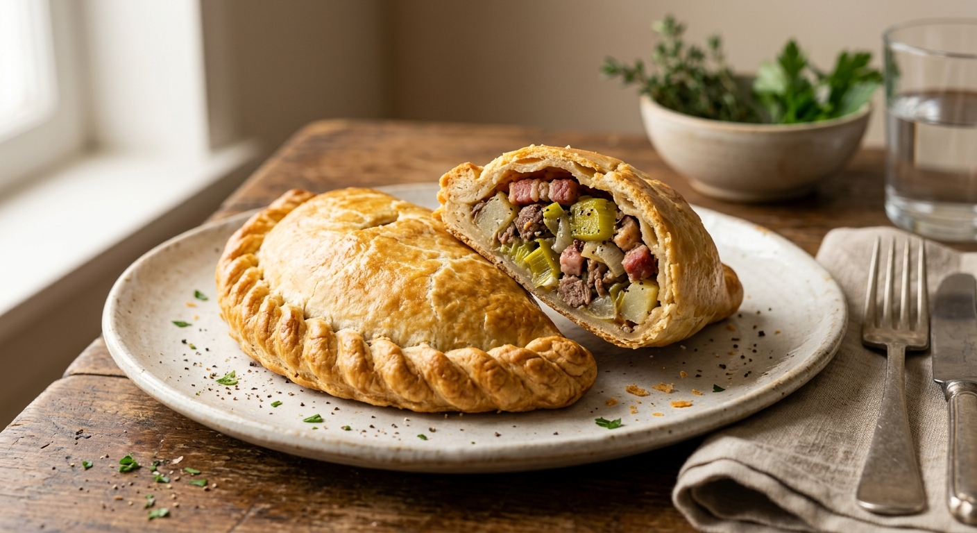 Cornish pasties (chausson à la viande de Cornouailles)
