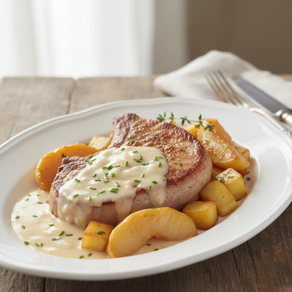Côtes De Veau à la normande