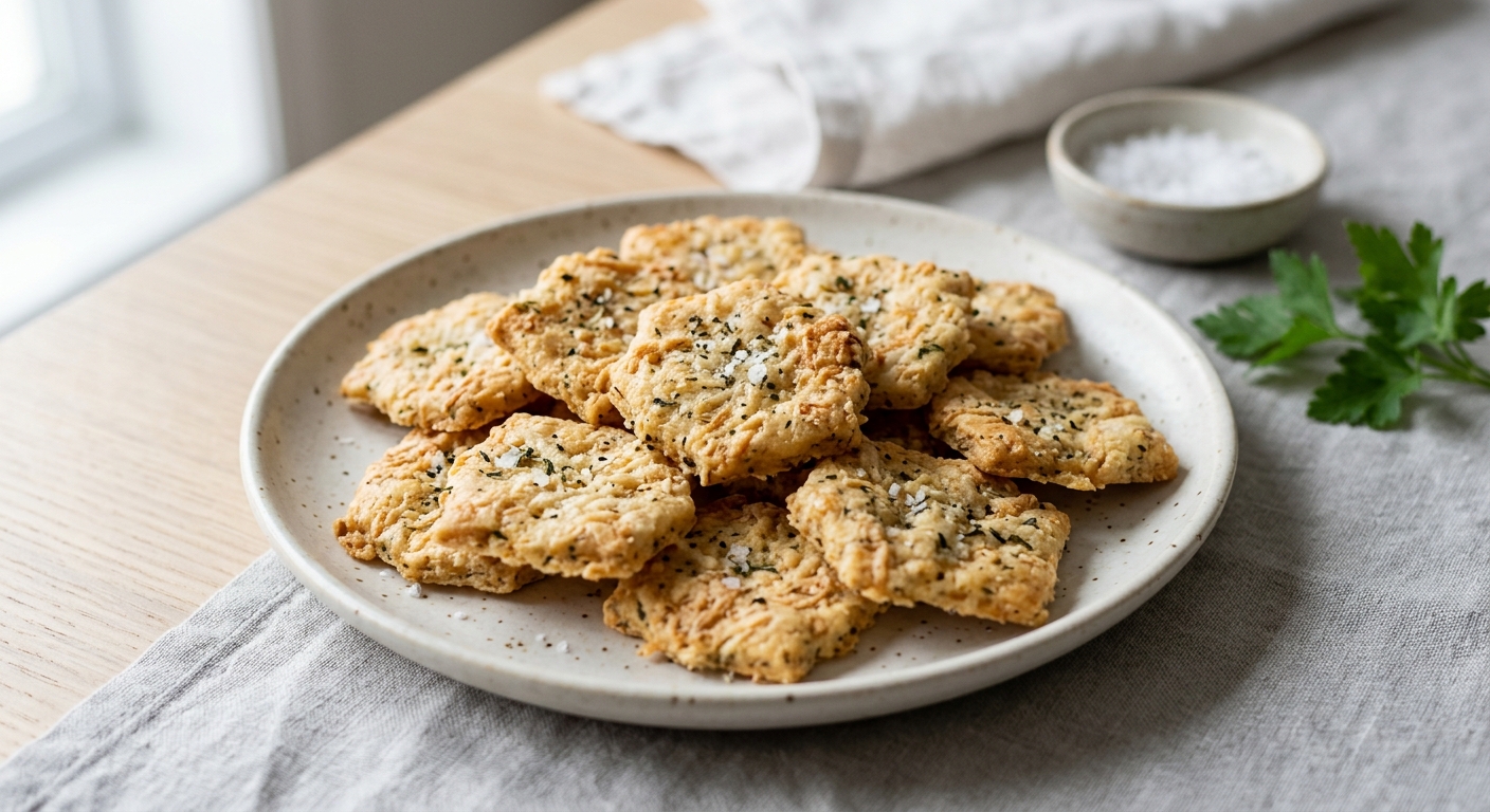 Crackers maison aux herbes
