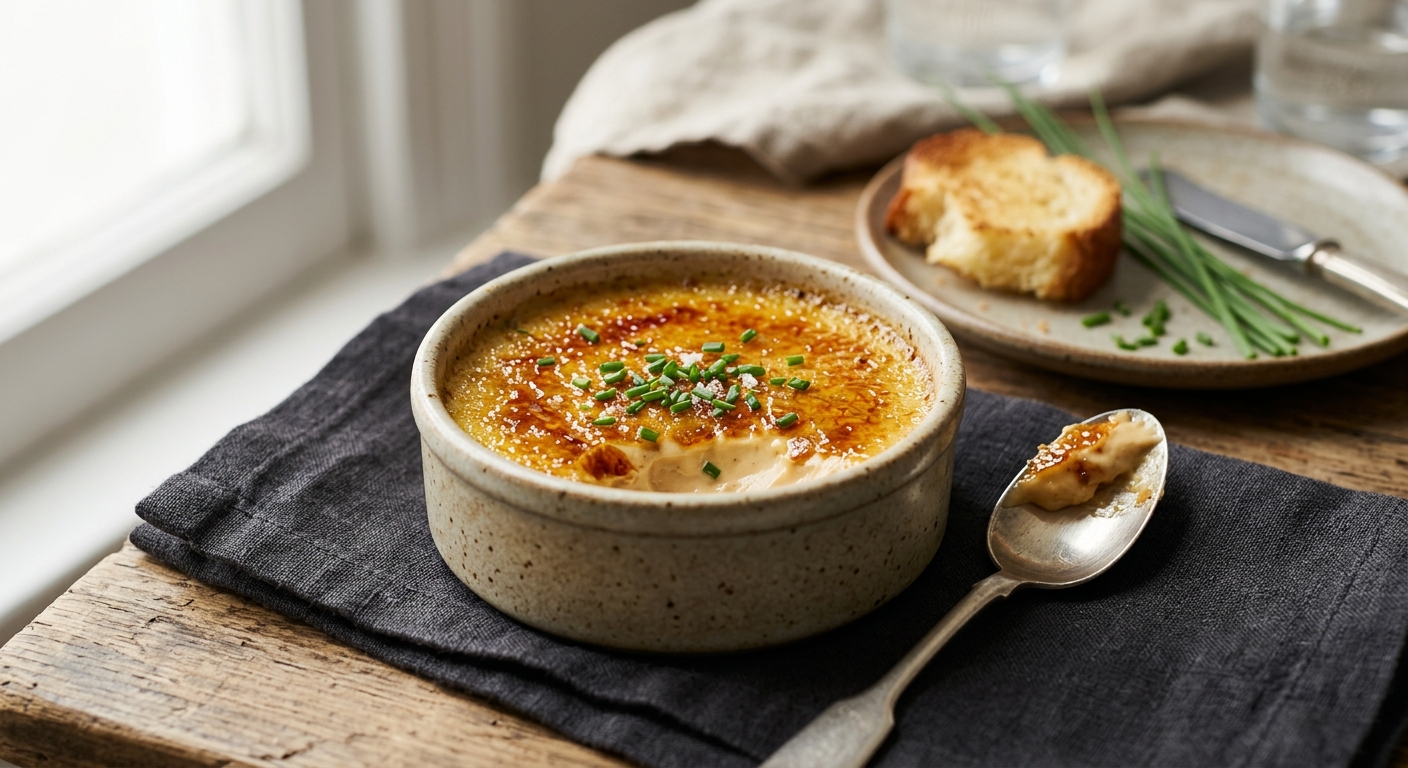 Crèmes brûlées au foie gras