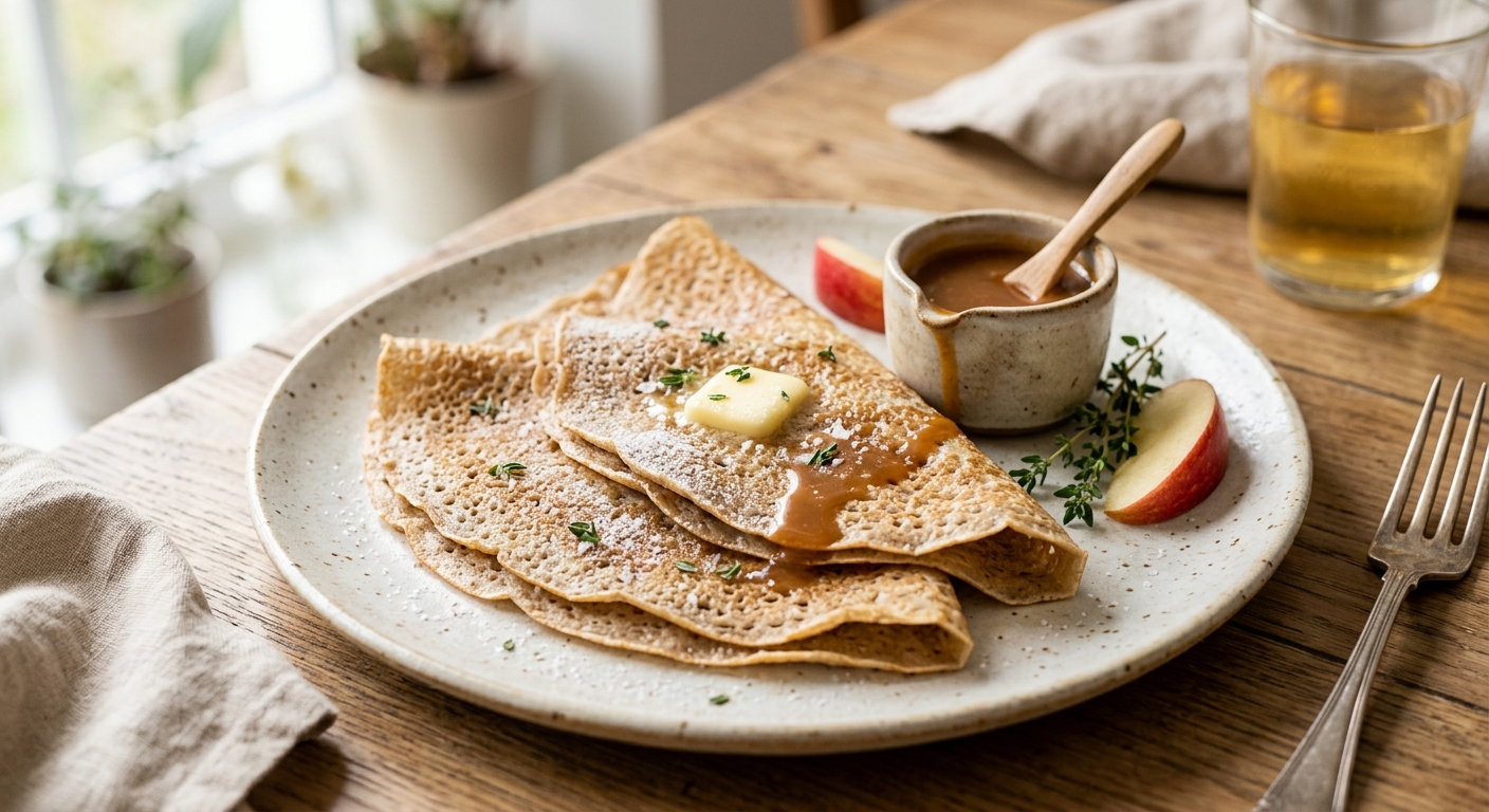 Crêpes au sarrasin et au cidre
