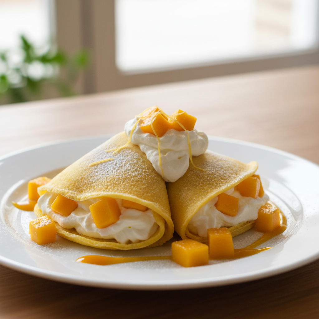 Crêpes de Hong Kong à la mangue