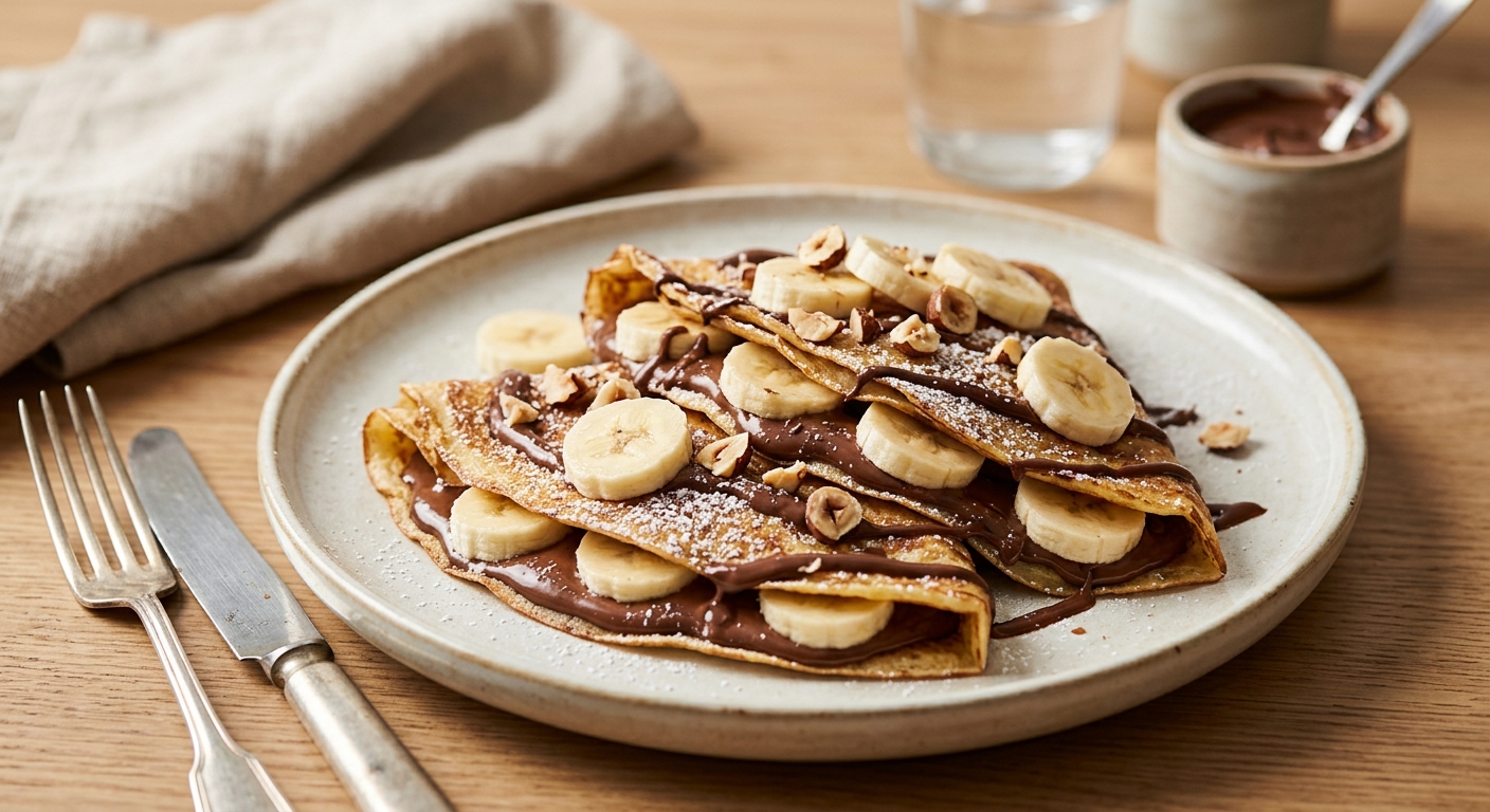 Crêpes de Nutella et Banane