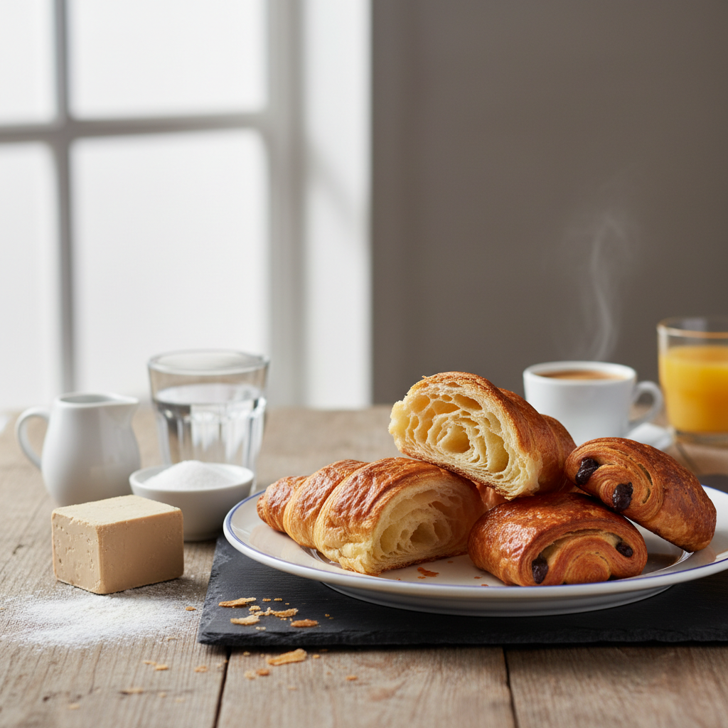 Croissant et pain au chocolat