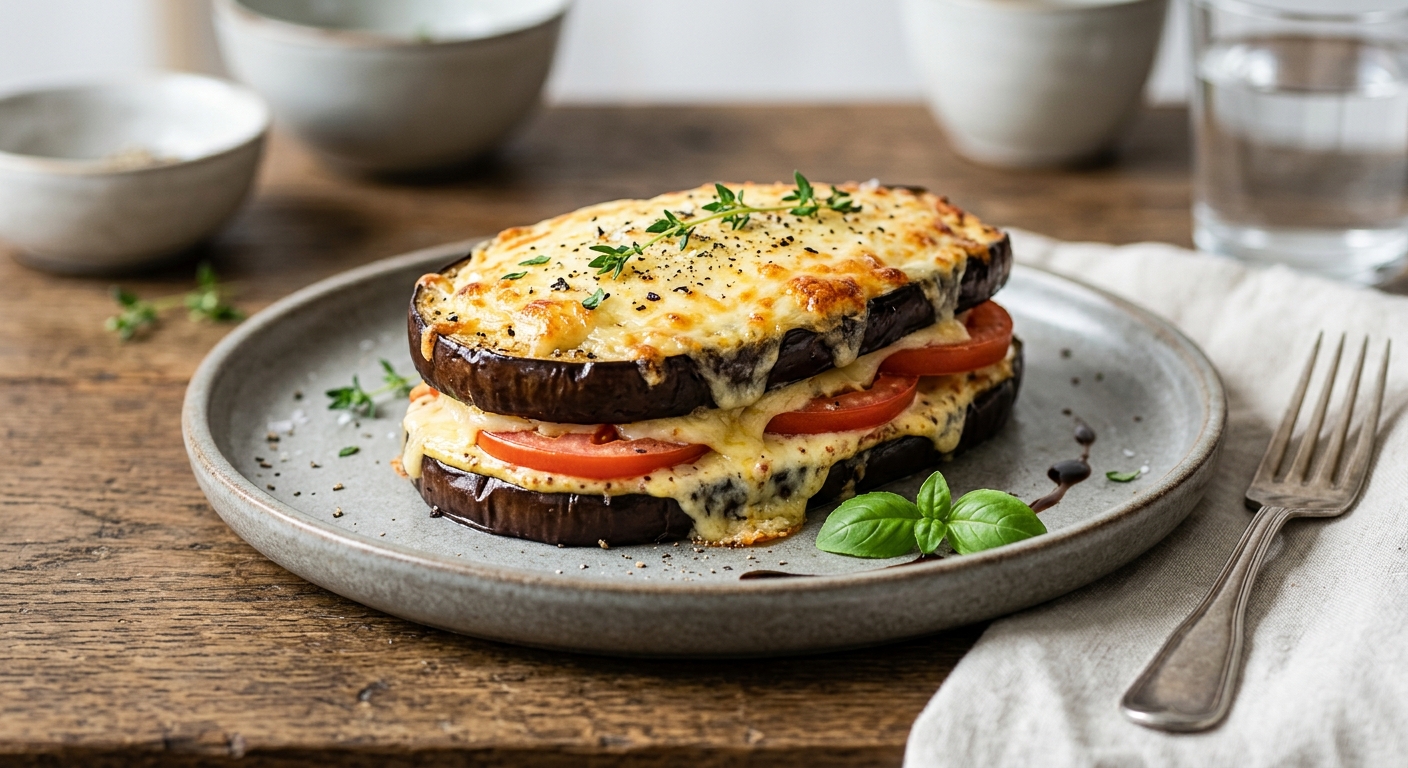 Croque monsieur d'aubergines