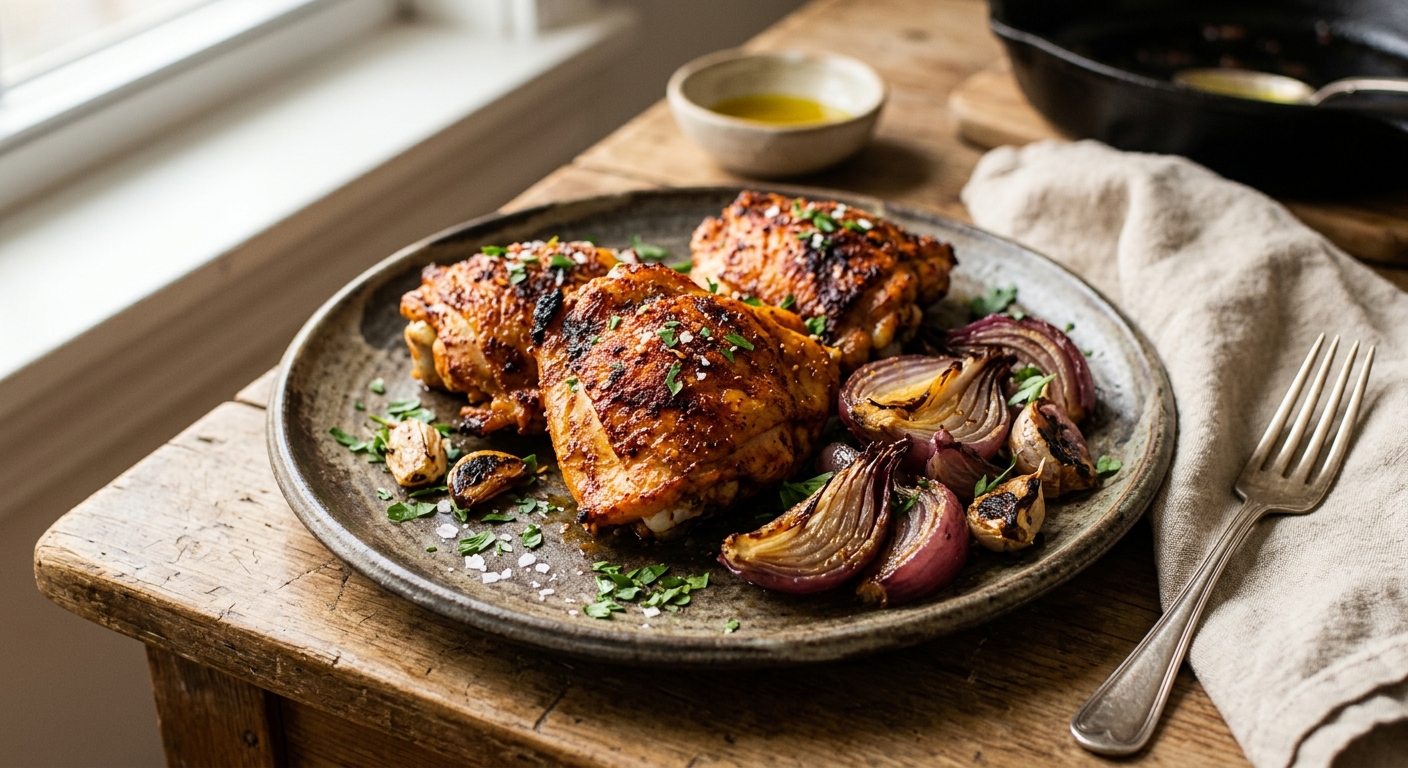 Cuisses de poulet au paprika et à l'ail au Airfryer