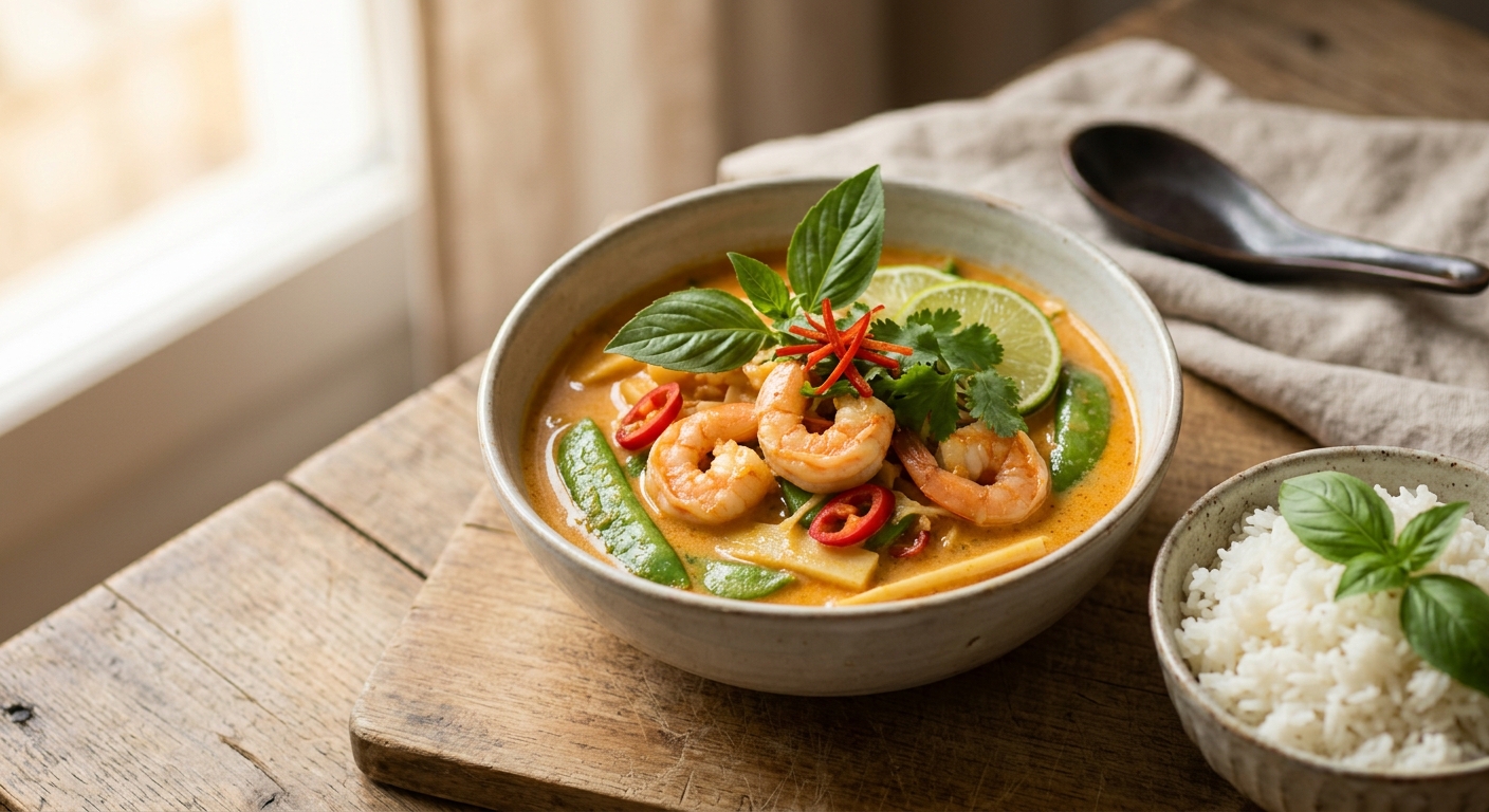 Curry de crevettes