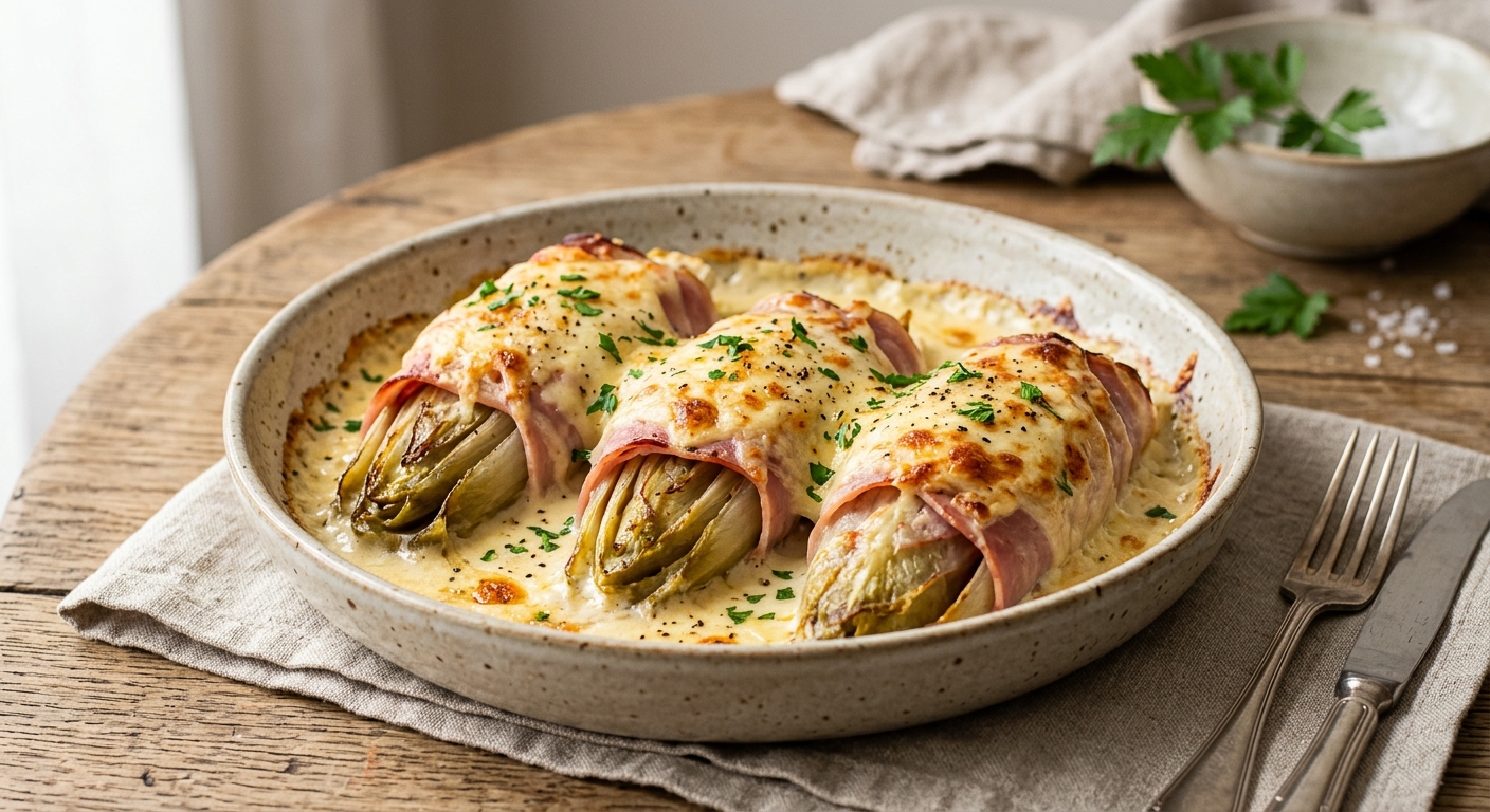 Endives au jambon express au Airfryer