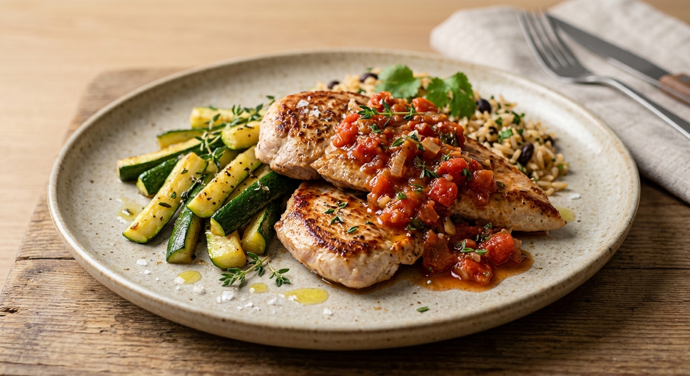 Escalopes de dinde à la mexicaine