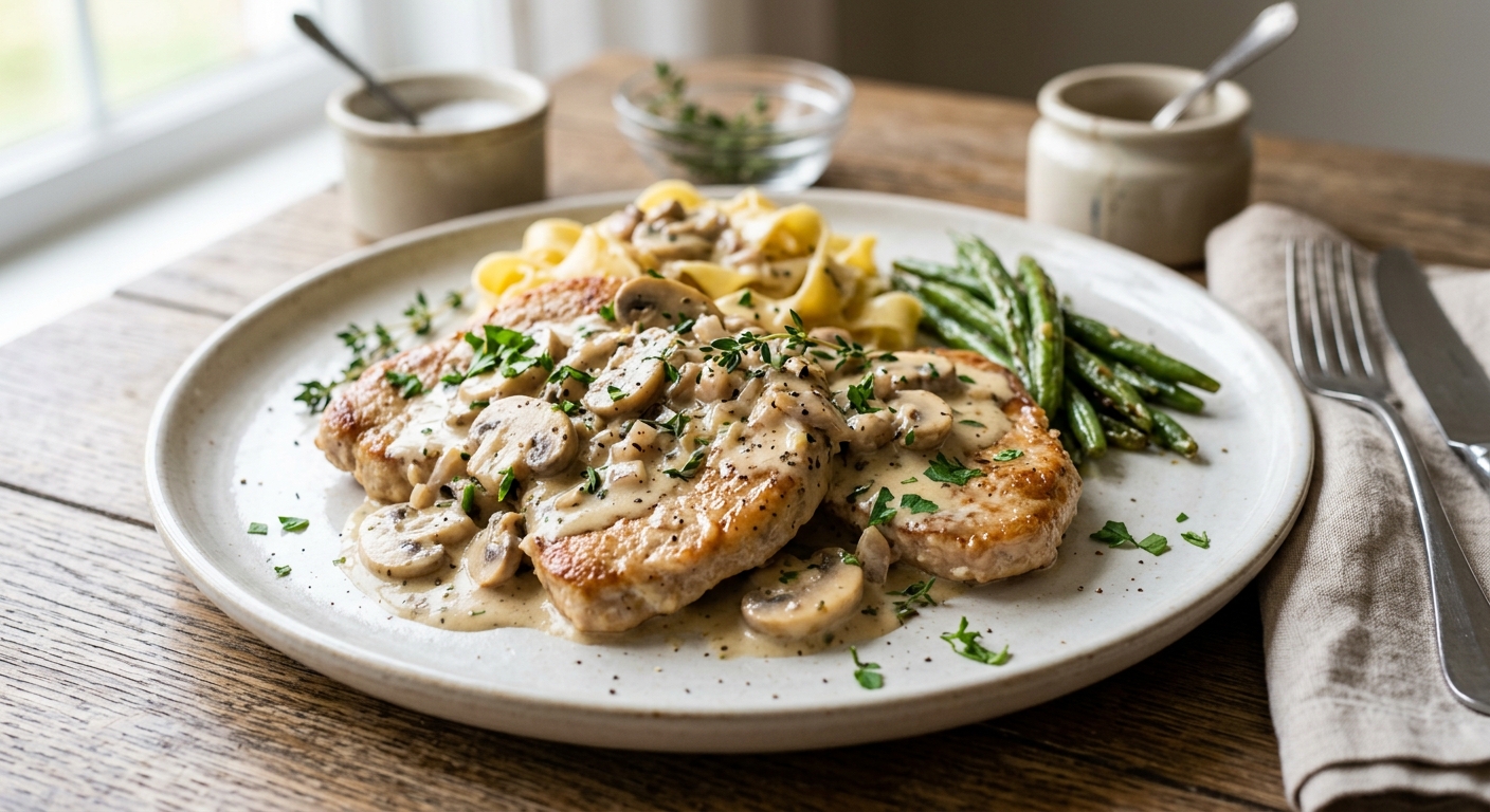 Escalopes de veau à la crème simples