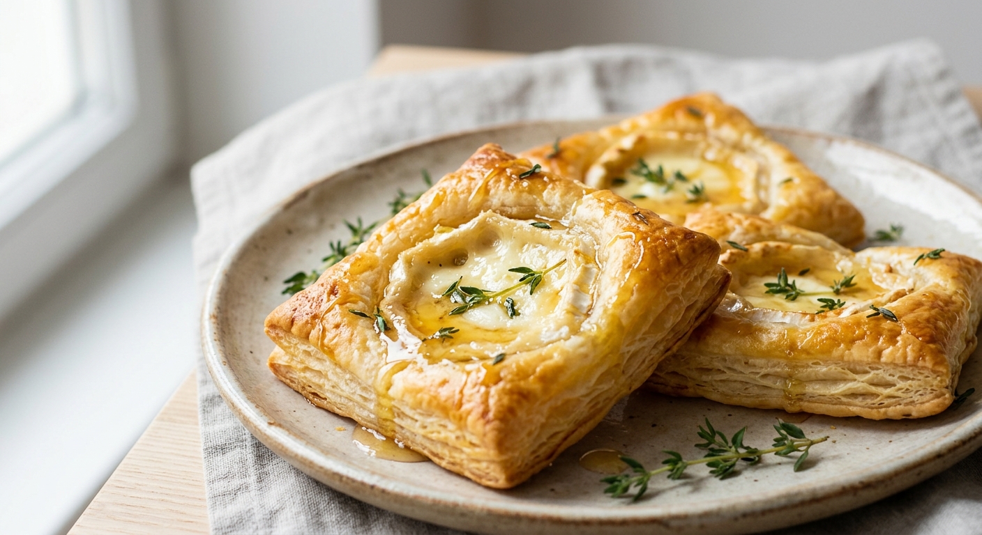 Feuilletés au chèvre et au miel