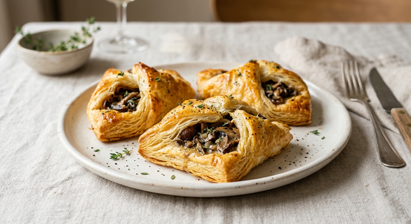 Feuilletés aux champignons