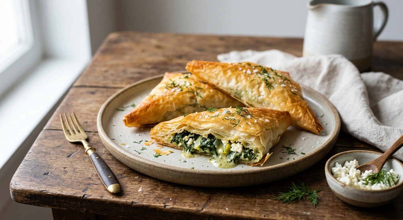 Feuilletés aux épinards et à la feta (Grèce)