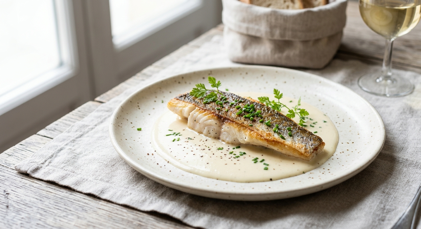 Filet de Sandre au Beurre Blanc