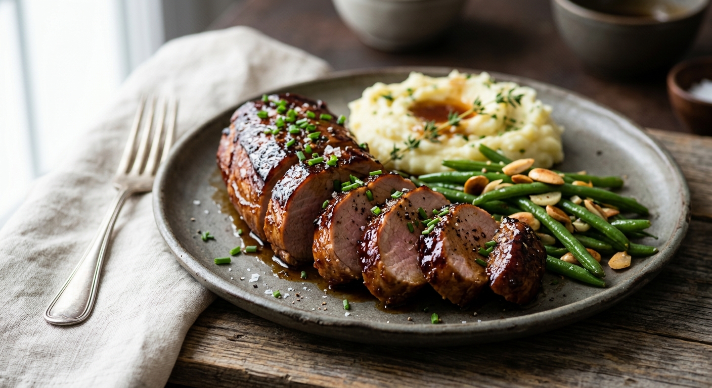 Filet mignon de porc laqué