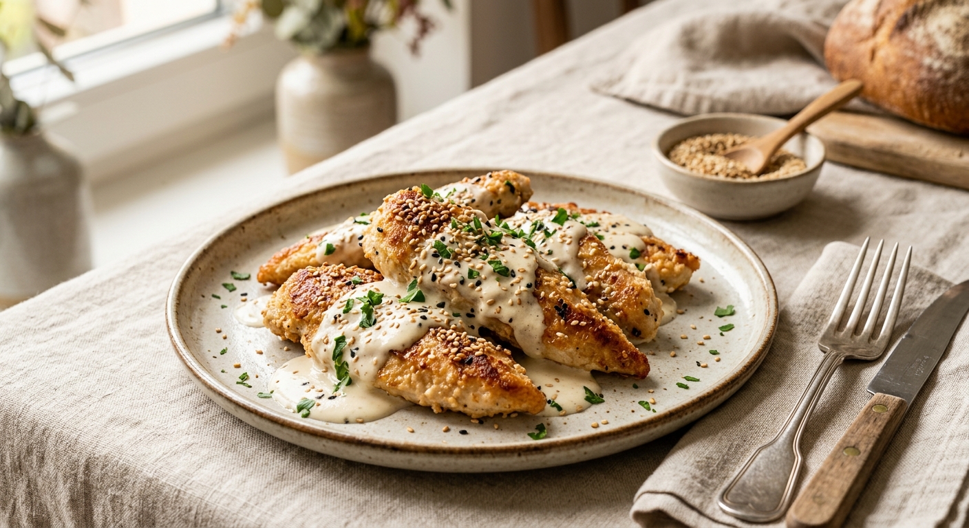 Filets de poulet au sésame