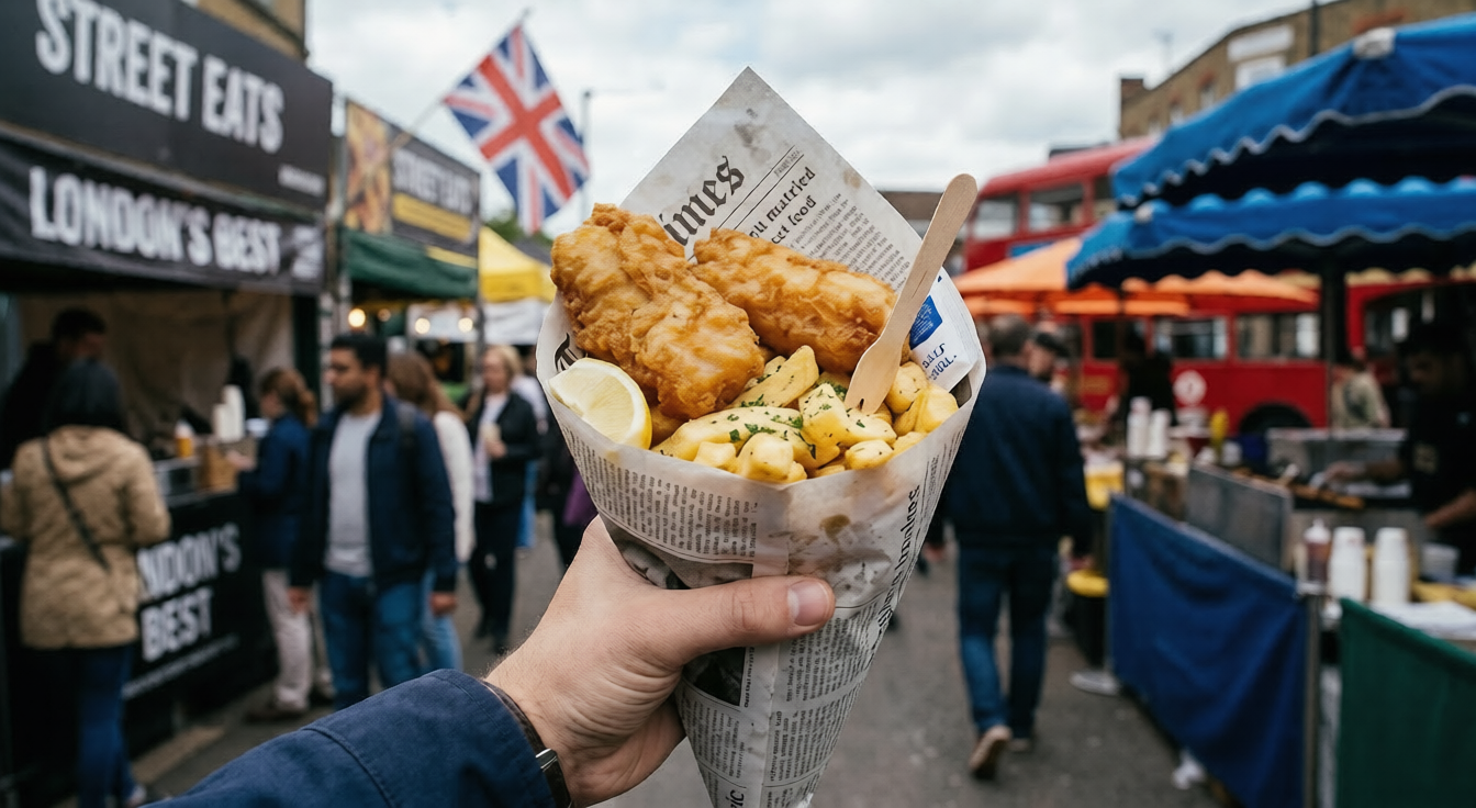 Fish and chips à l'anglaise