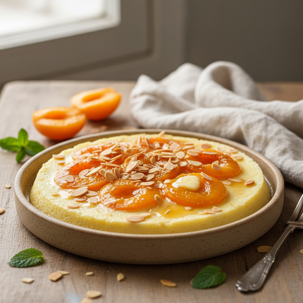 Flan aux abricots