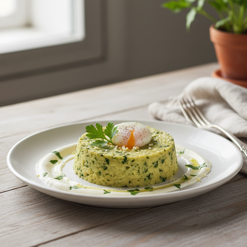Flan de papaye verte