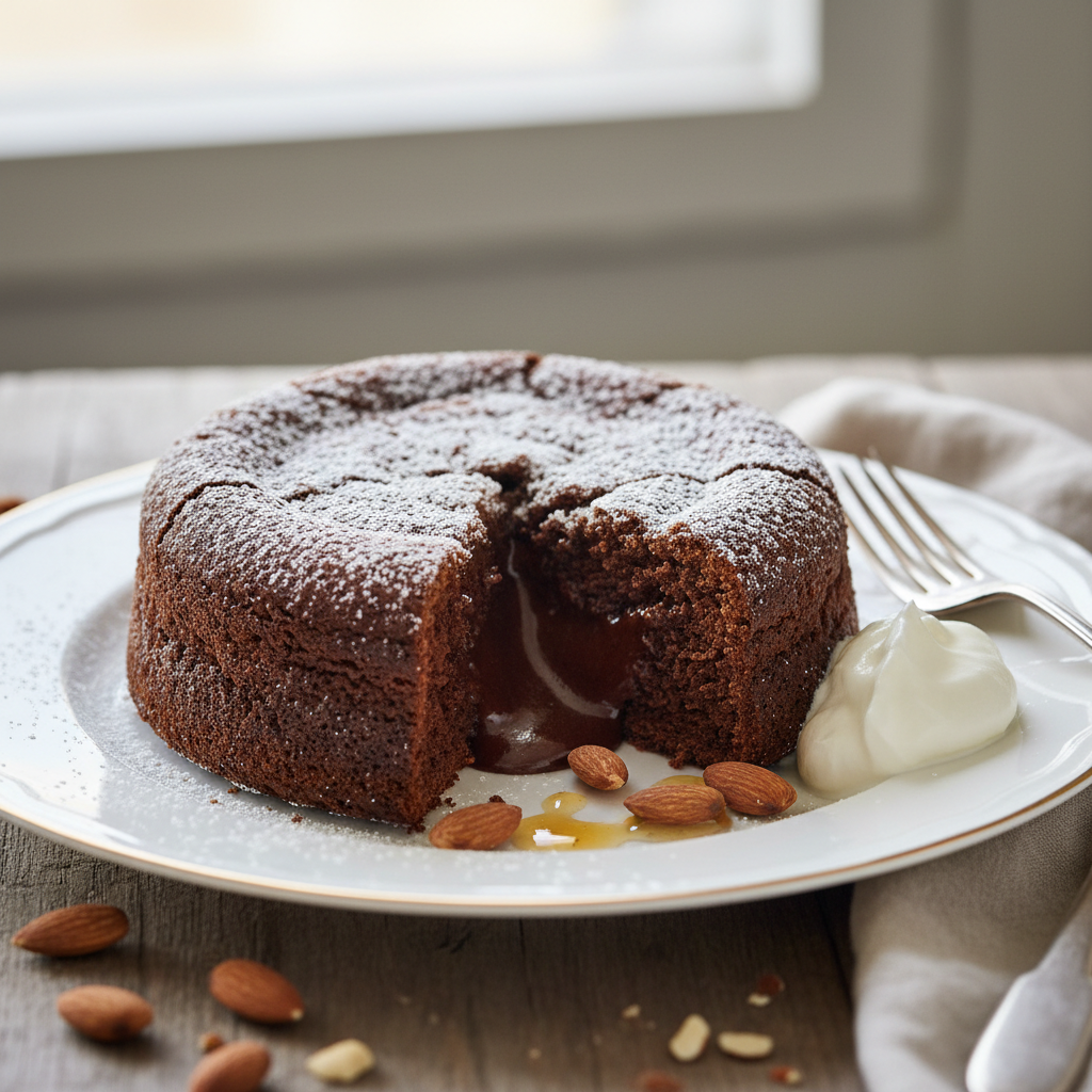 Fondant au chocolat et aux amandes de l'île de Capri