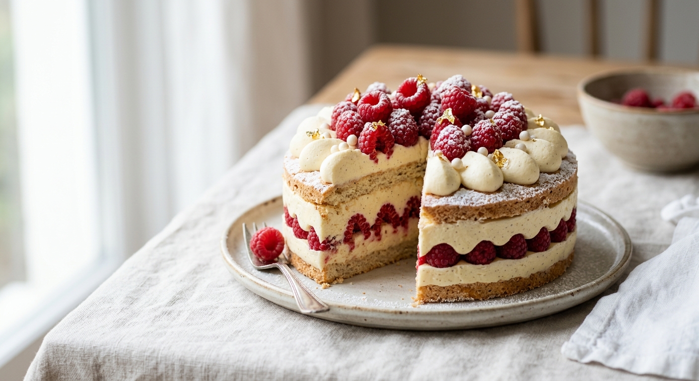 Framboisier à la vanille : le meilleur gâteau pour un anniversaire