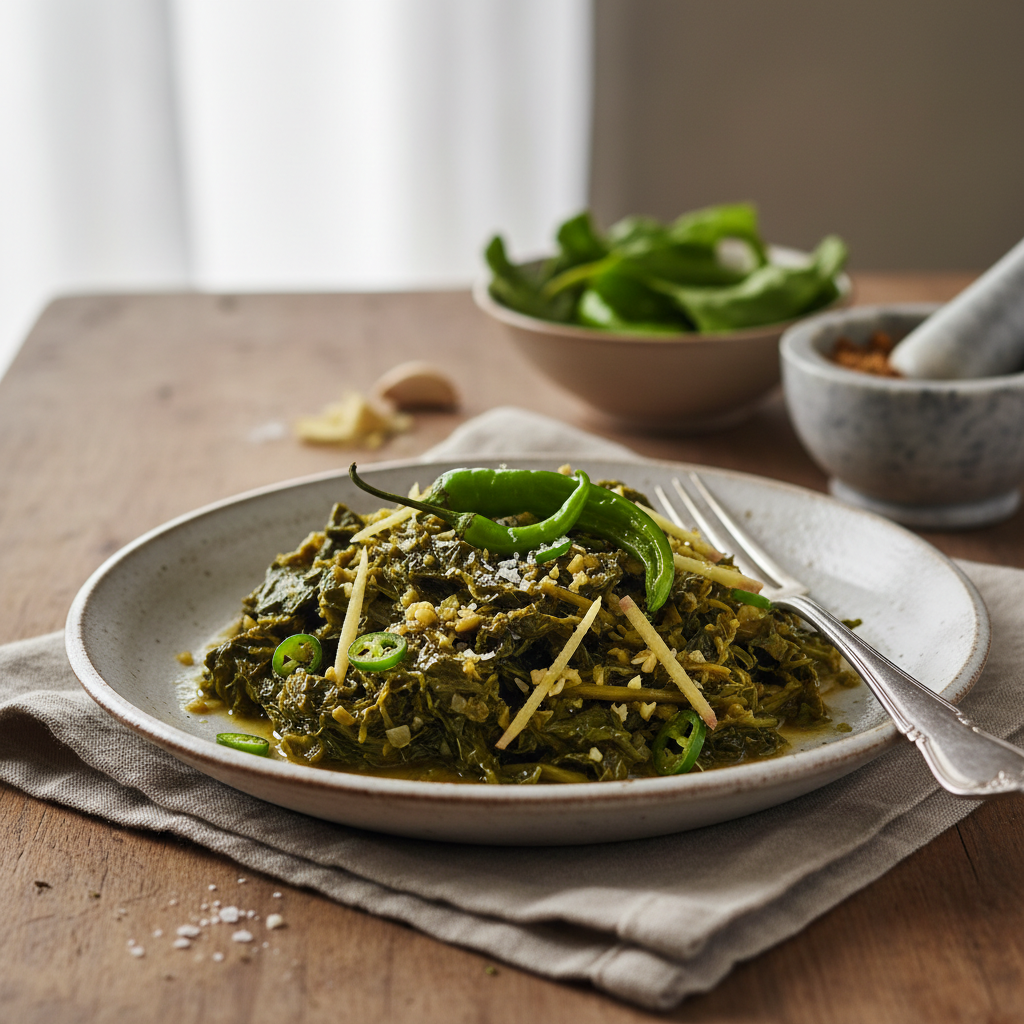 Fricassée de brèdes citrouille