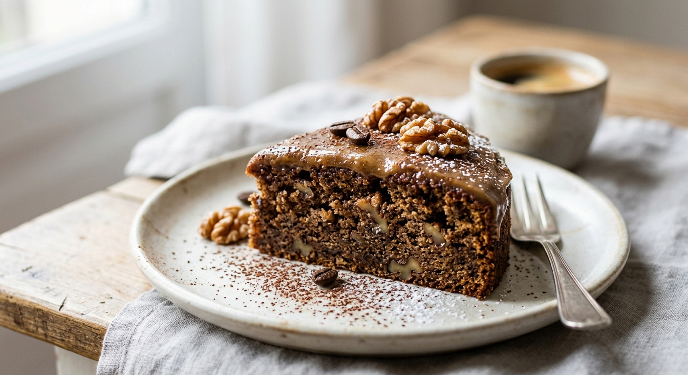 Gâteau aux noix et au café