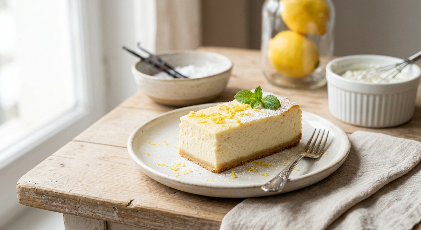 Gâteau de fromage blanc au citron