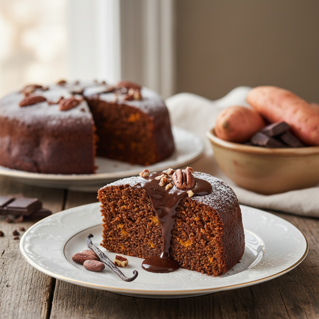 Gâteau de patate douce au chocolat