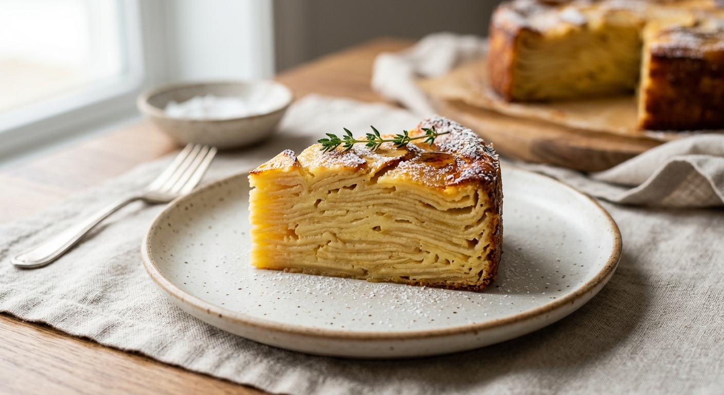 Gâteau invisible aux pommes