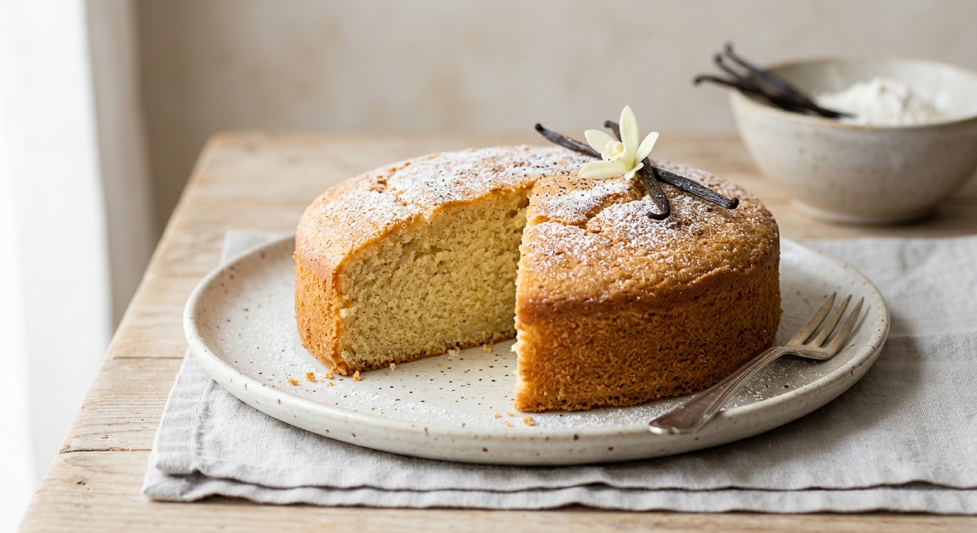 Gâteau moelleux à la vanille