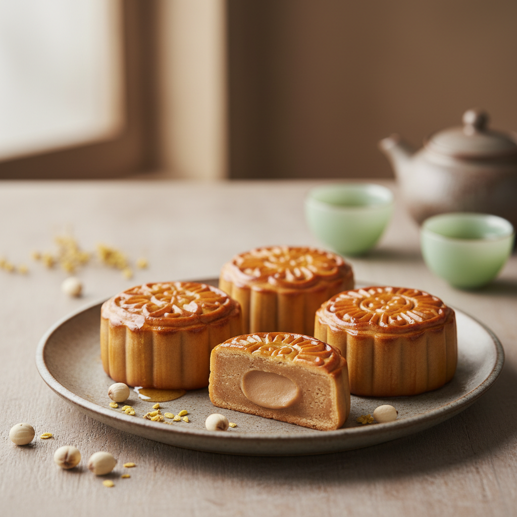 Gâteaux de lune aux graines de lotus