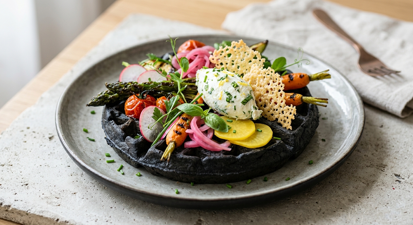 La gaufre black & veggie