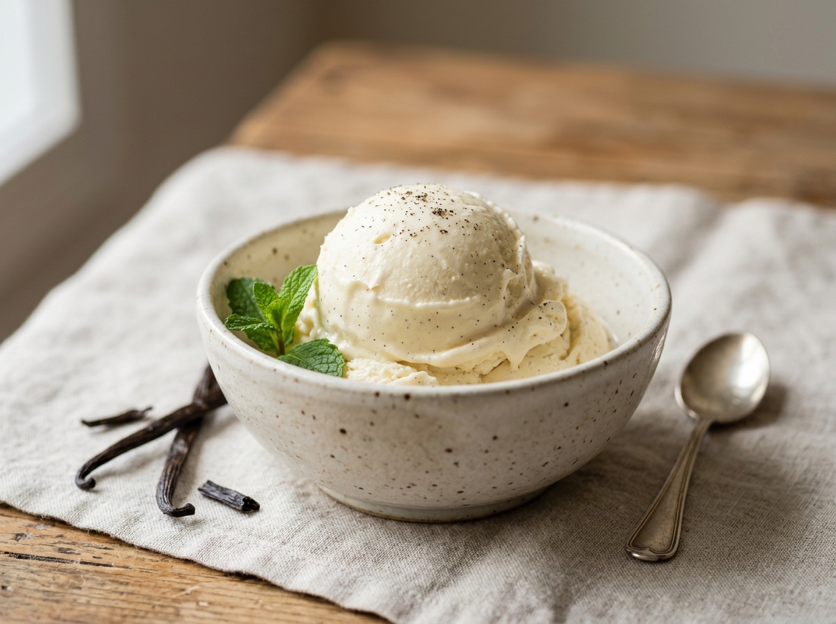 Glace à la vanille