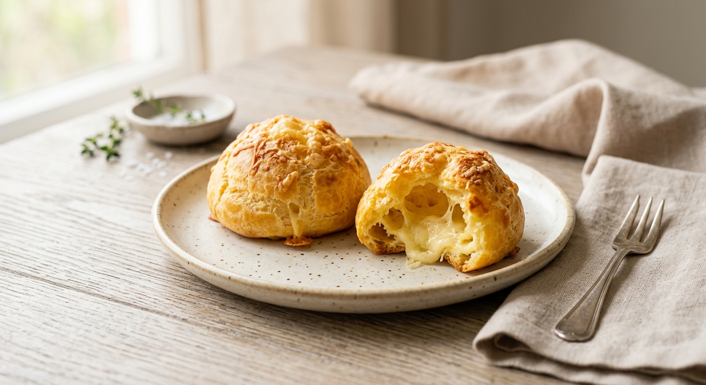 Gougères au fromage & à la crème