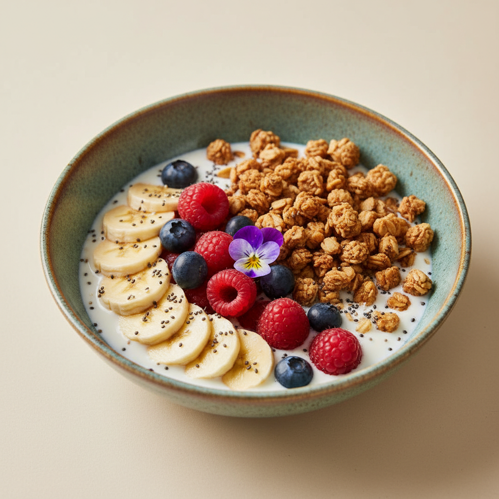 Granola bowl au lait de coco
