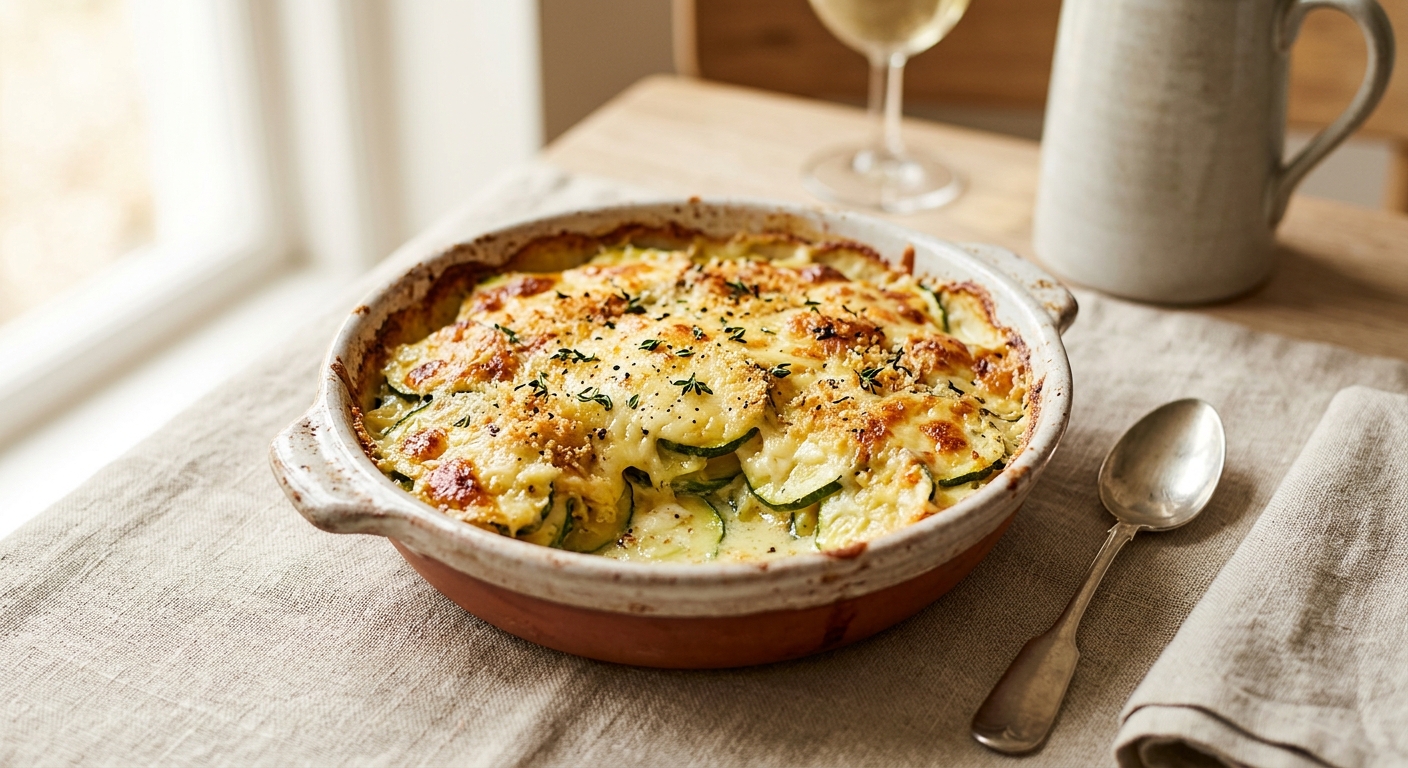 Gratin de courgettes simple