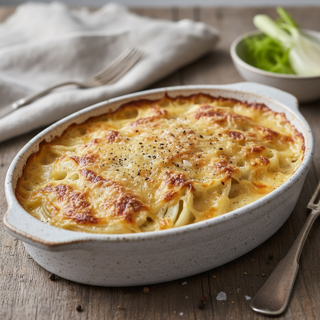 Gratin de fenouil à la crème & parmesan