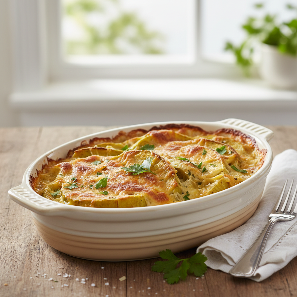 Gratin de fruit à pain
