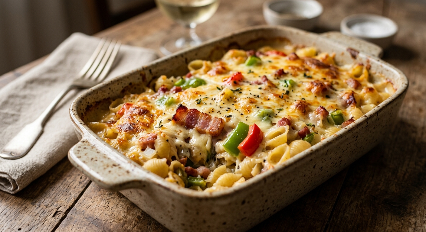 Gratin de pâtes... crues