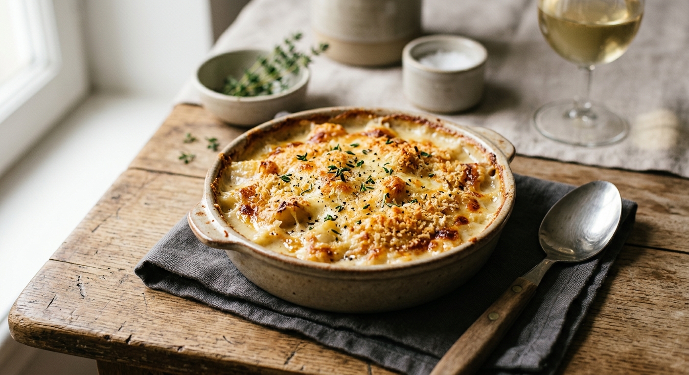 Gratin de topinambours et panais
