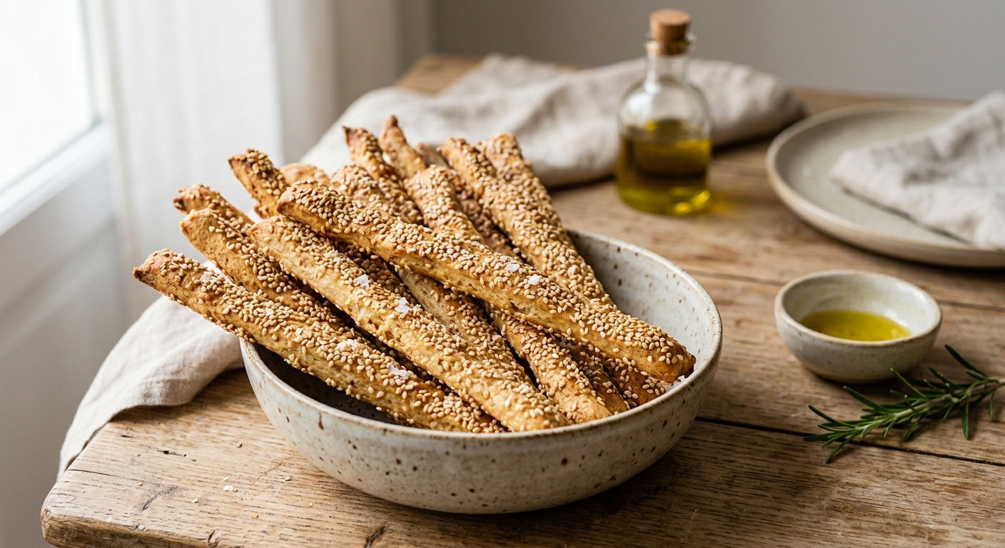 Gressin au sésame au Thermomix