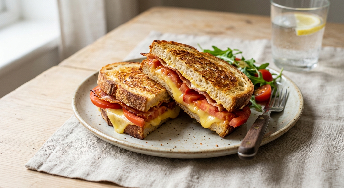 Grilled cheese tomate & bacon
