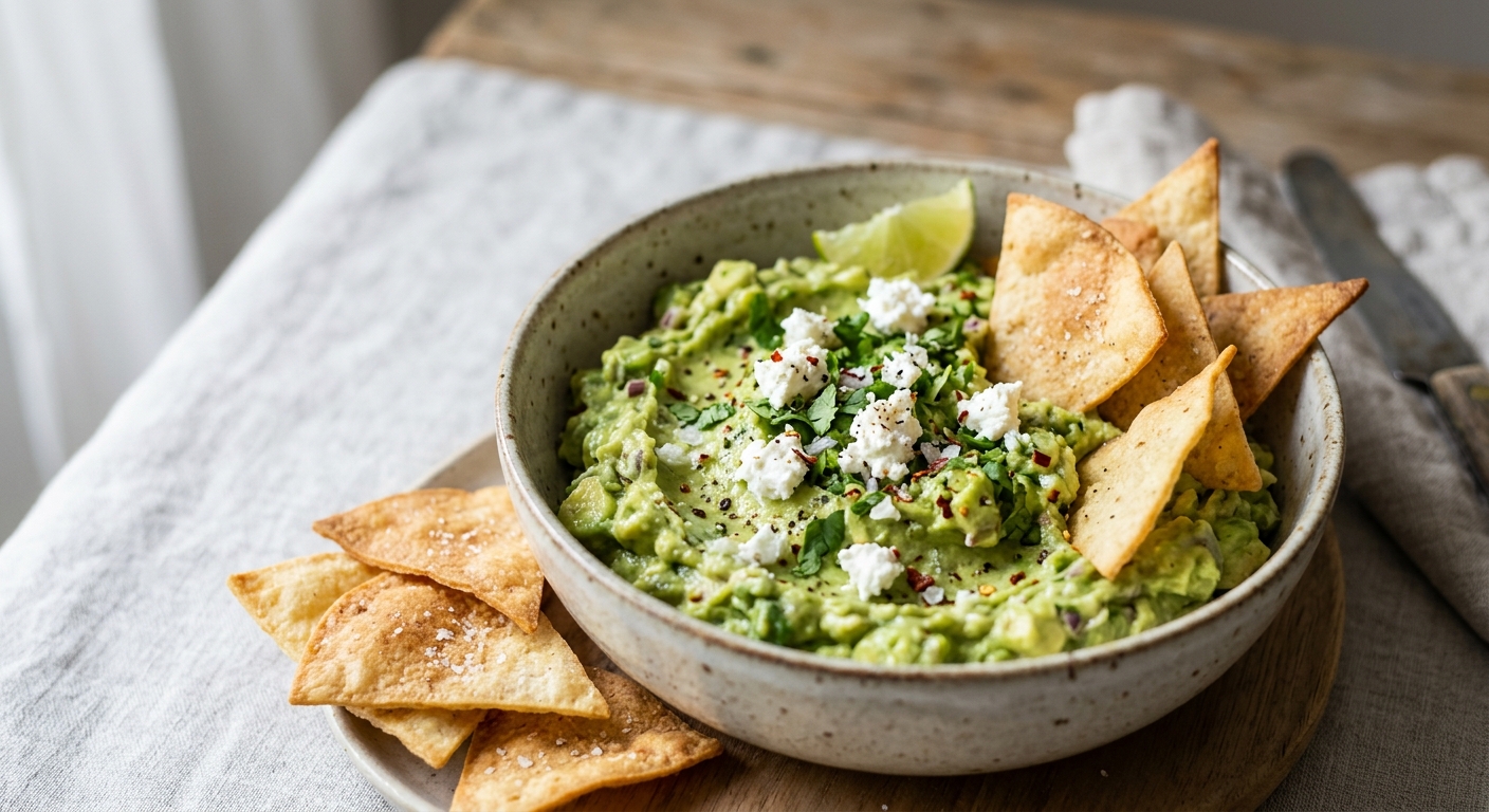 Guacamole au chèvre frais