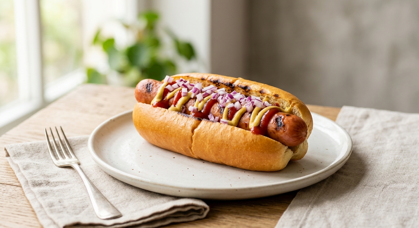 Hot-dog américain maison