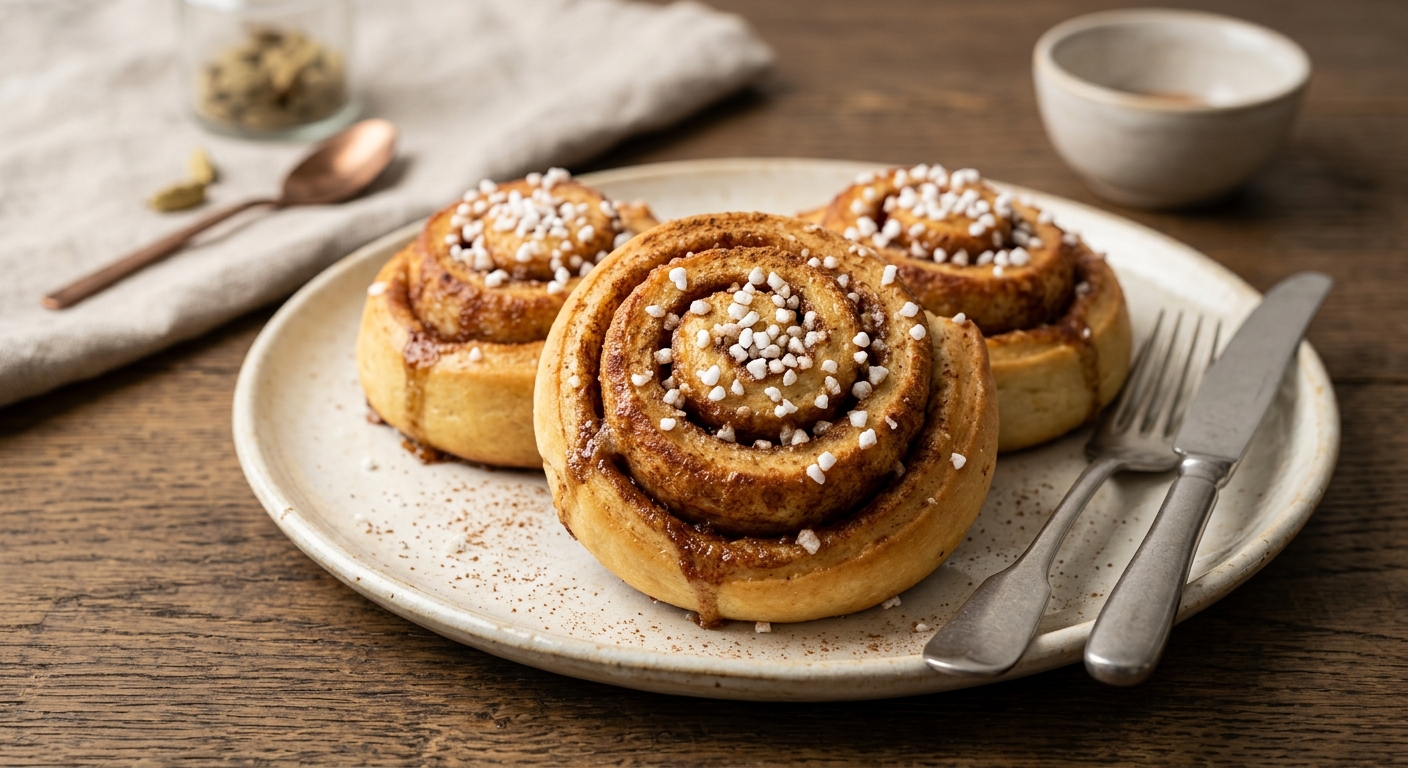 Kanelbullar ou petits pains suédois à la cannelle