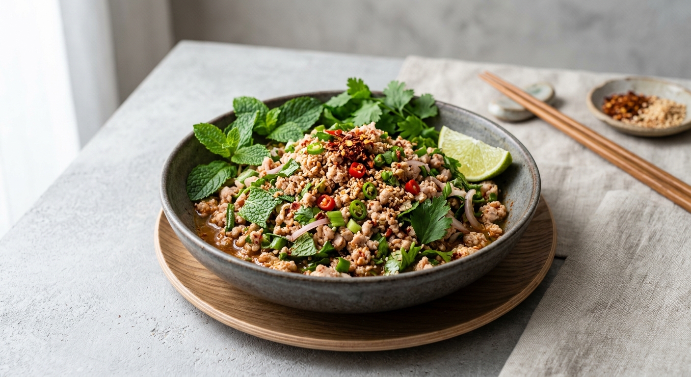 Laab Moo (salade de porc épicée)