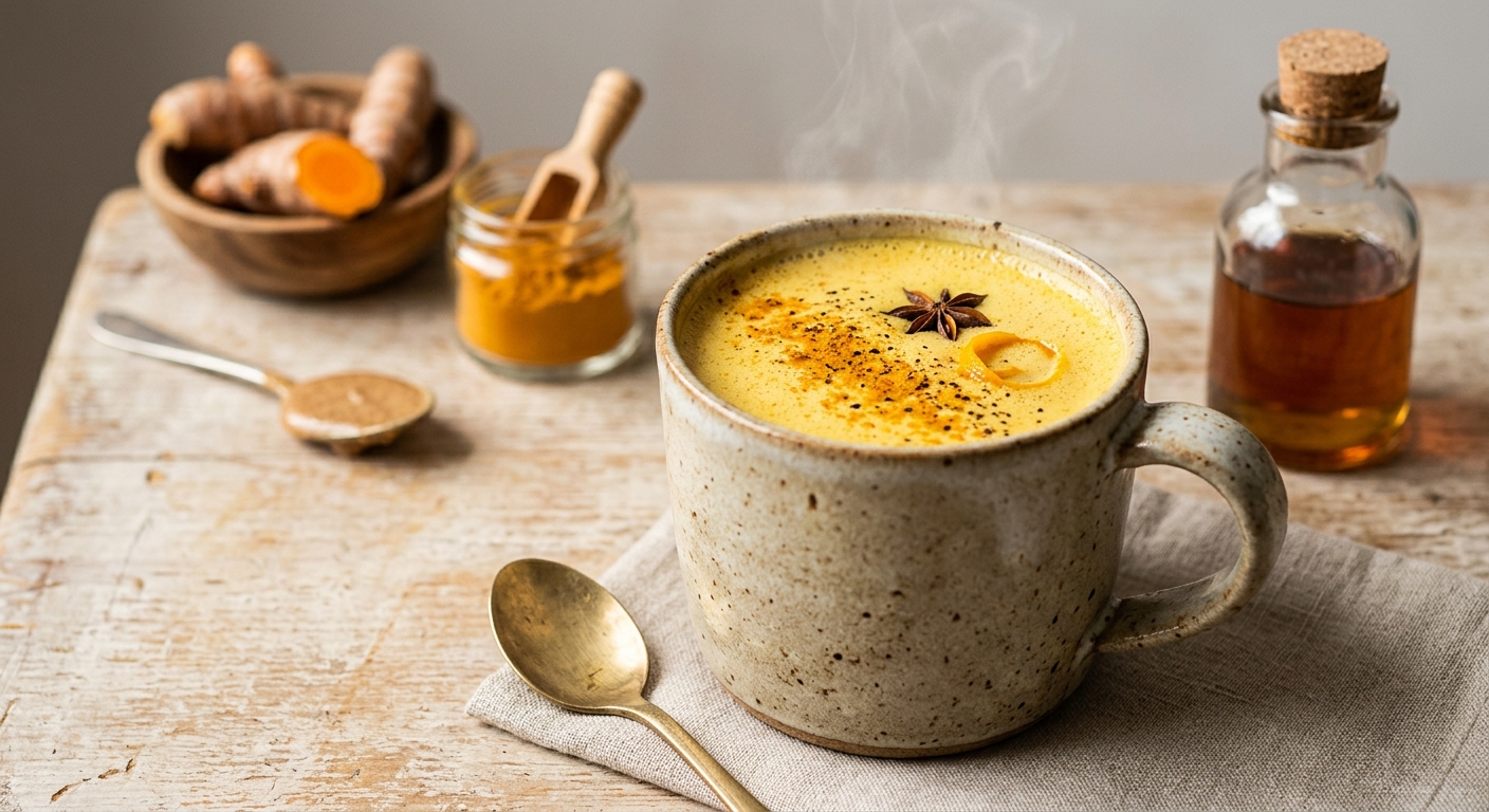 Lait d'or au curcuma