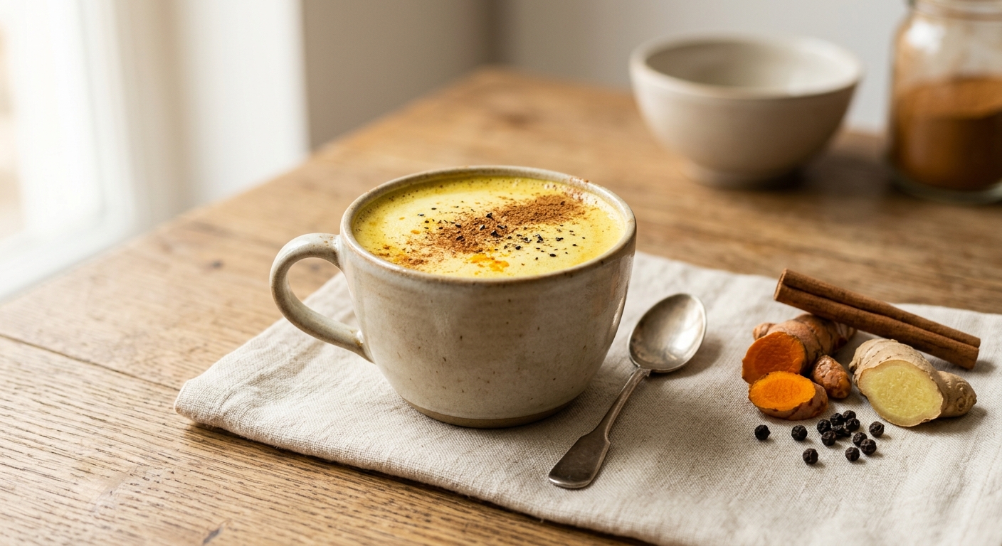 Lait d'or au miel - Golden milk ou golden latte